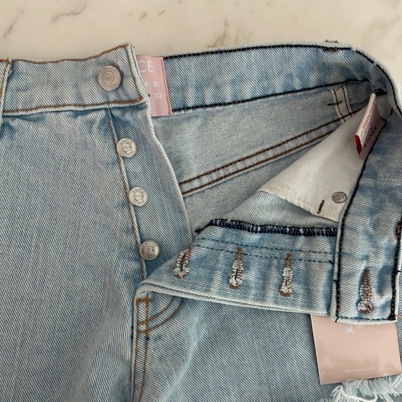 Brand New Revice light wash denim shorts - Picture 3 of 4